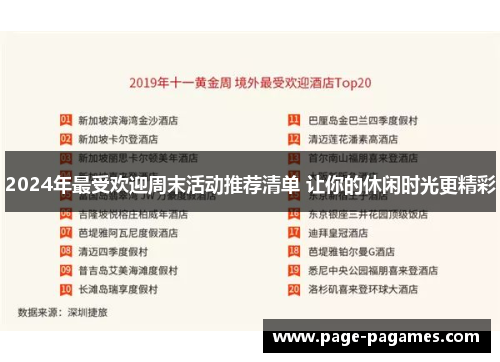 2024年最受欢迎周末活动推荐清单 让你的休闲时光更精彩